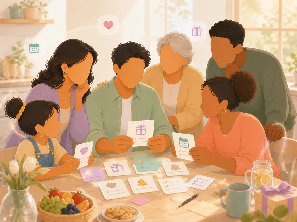 Faceless illustration of the loved ones planner scenario